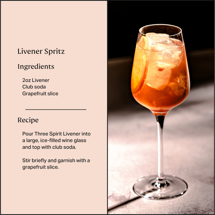 Livener Functional Non Alcoholic Spirit (6 x 16.9oz bottle)