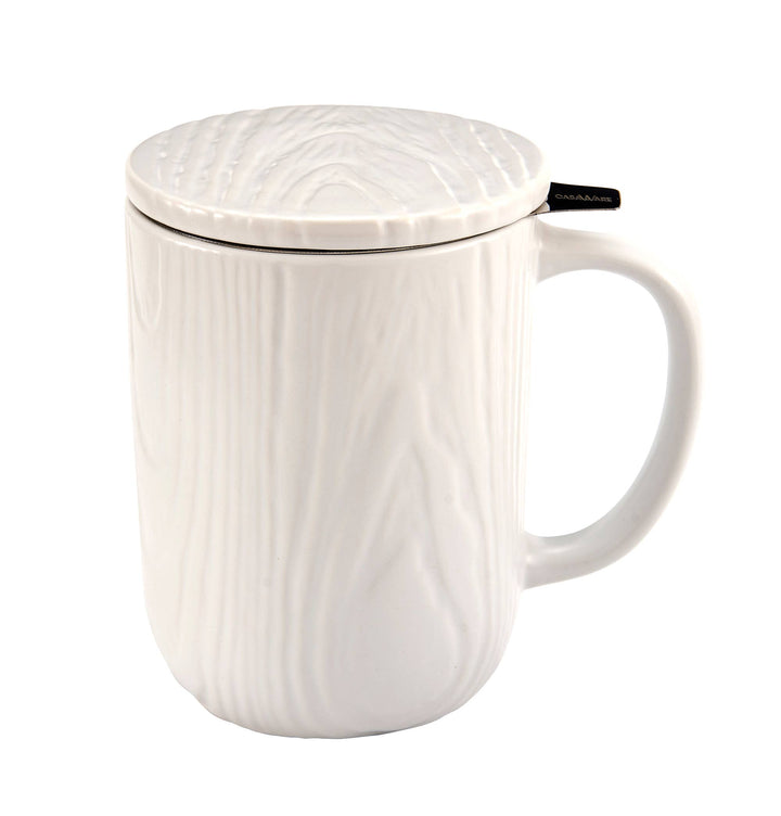 Tea Infuser 18 oz Mug Woodgrain