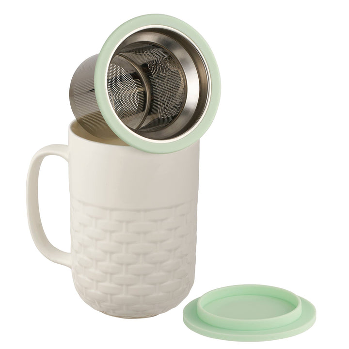 Weave 15oz Tea Infuser Mug White