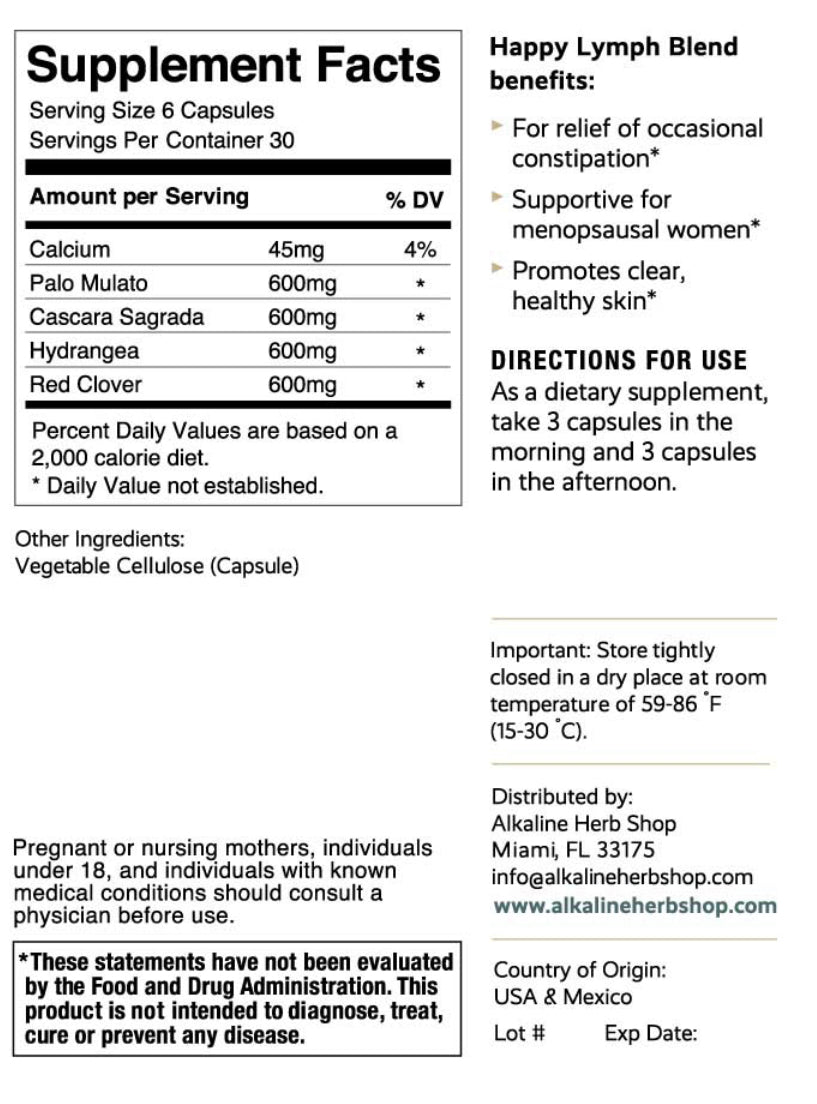 Happy Lymph     180 Veggie Capsules