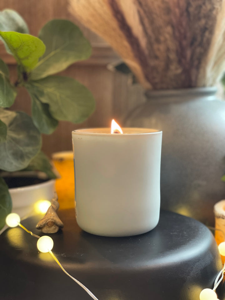 Frosted Vessel Soy Candle